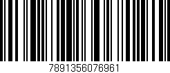 Código de barras (EAN, GTIN, SKU, ISBN): '7891356076961'