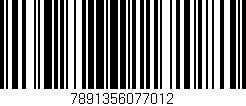 Código de barras (EAN, GTIN, SKU, ISBN): '7891356077012'