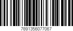 Código de barras (EAN, GTIN, SKU, ISBN): '7891356077067'