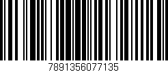 Código de barras (EAN, GTIN, SKU, ISBN): '7891356077135'
