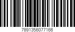 Código de barras (EAN, GTIN, SKU, ISBN): '7891356077166'