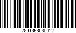Código de barras (EAN, GTIN, SKU, ISBN): '7891356080012'