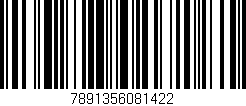 Código de barras (EAN, GTIN, SKU, ISBN): '7891356081422'