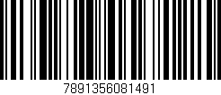 Código de barras (EAN, GTIN, SKU, ISBN): '7891356081491'