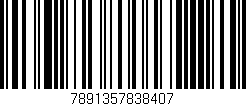Código de barras (EAN, GTIN, SKU, ISBN): '7891357838407'