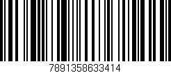 Código de barras (EAN, GTIN, SKU, ISBN): '7891358633414'