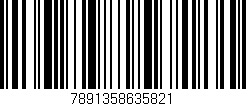 Código de barras (EAN, GTIN, SKU, ISBN): '7891358635821'