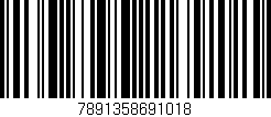 Código de barras (EAN, GTIN, SKU, ISBN): '7891358691018'