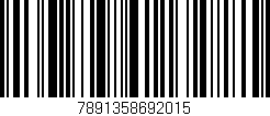 Código de barras (EAN, GTIN, SKU, ISBN): '7891358692015'