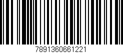 Código de barras (EAN, GTIN, SKU, ISBN): '7891360661221'