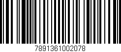 Código de barras (EAN, GTIN, SKU, ISBN): '7891361002078'