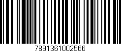 Código de barras (EAN, GTIN, SKU, ISBN): '7891361002566'