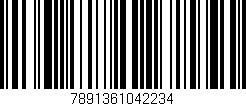 Código de barras (EAN, GTIN, SKU, ISBN): '7891361042234'