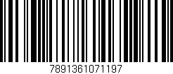 Código de barras (EAN, GTIN, SKU, ISBN): '7891361071197'