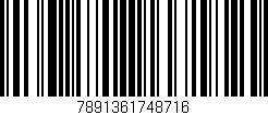 Código de barras (EAN, GTIN, SKU, ISBN): '7891361748716'