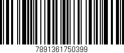Código de barras (EAN, GTIN, SKU, ISBN): '7891361750399'