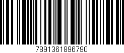 Código de barras (EAN, GTIN, SKU, ISBN): '7891361896790'