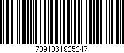 Código de barras (EAN, GTIN, SKU, ISBN): '7891361925247'
