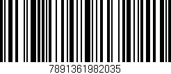 Código de barras (EAN, GTIN, SKU, ISBN): '7891361982035'