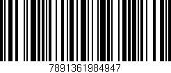 Código de barras (EAN, GTIN, SKU, ISBN): '7891361984947'
