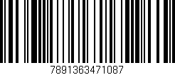 Código de barras (EAN, GTIN, SKU, ISBN): '7891363471087'