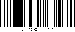 Código de barras (EAN, GTIN, SKU, ISBN): '7891363480027'