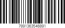 Código de barras (EAN, GTIN, SKU, ISBN): '7891363546891'