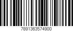 Código de barras (EAN, GTIN, SKU, ISBN): '7891363574900'
