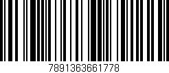 Código de barras (EAN, GTIN, SKU, ISBN): '7891363661778'