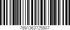 Código de barras (EAN, GTIN, SKU, ISBN): '7891363725807'