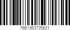 Código de barras (EAN, GTIN, SKU, ISBN): '7891363725821'