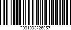 Código de barras (EAN, GTIN, SKU, ISBN): '7891363726057'