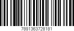 Código de barras (EAN, GTIN, SKU, ISBN): '7891363728181'