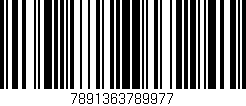 Código de barras (EAN, GTIN, SKU, ISBN): '7891363789977'