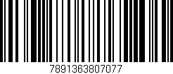 Código de barras (EAN, GTIN, SKU, ISBN): '7891363807077'