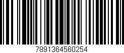 Código de barras (EAN, GTIN, SKU, ISBN): '7891364560254'