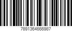 Código de barras (EAN, GTIN, SKU, ISBN): '7891364666987'
