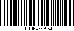 Código de barras (EAN, GTIN, SKU, ISBN): '7891364756954'