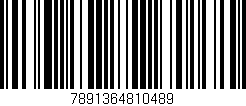 Código de barras (EAN, GTIN, SKU, ISBN): '7891364810489'