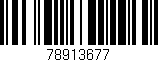 Código de barras (EAN, GTIN, SKU, ISBN): '78913677'
