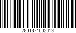 Código de barras (EAN, GTIN, SKU, ISBN): '7891371002013'