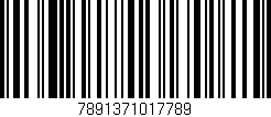 Código de barras (EAN, GTIN, SKU, ISBN): '7891371017789'