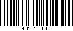 Código de barras (EAN, GTIN, SKU, ISBN): '7891371028037'
