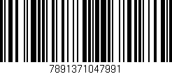 Código de barras (EAN, GTIN, SKU, ISBN): '7891371047991'