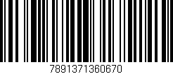 Código de barras (EAN, GTIN, SKU, ISBN): '7891371360670'
