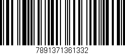 Código de barras (EAN, GTIN, SKU, ISBN): '7891371361332'