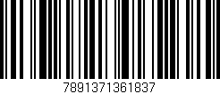 Código de barras (EAN, GTIN, SKU, ISBN): '7891371361837'
