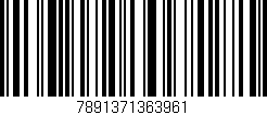 Código de barras (EAN, GTIN, SKU, ISBN): '7891371363961'