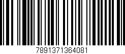 Código de barras (EAN, GTIN, SKU, ISBN): '7891371364081'
