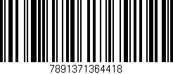 Código de barras (EAN, GTIN, SKU, ISBN): '7891371364418'